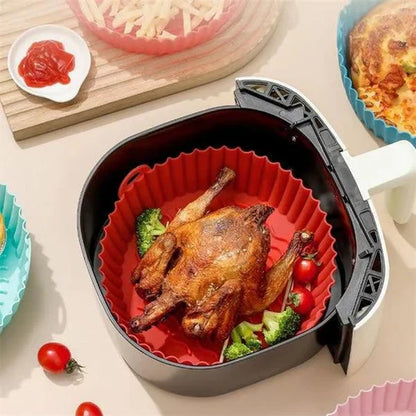 PROMO KIT 6 Moldes de Silicona para Air Fryer – Cocina más limpia, práctica y segura