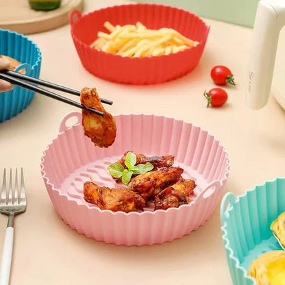 PROMO KIT 6 Moldes de Silicona para Air Fryer – Cocina más limpia, práctica y segura
