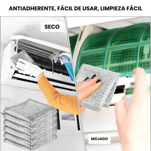 Oferta Compra 5 y lleva 10 Paños de limpieza multiuso de malla metálica