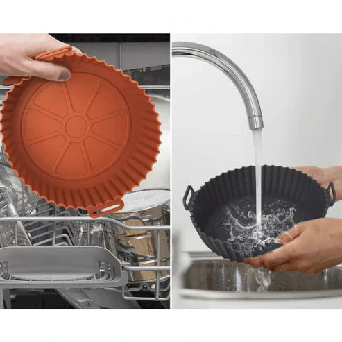 PROMO KIT 6 Moldes de Silicona para Air Fryer – Cocina más limpia, práctica y segura